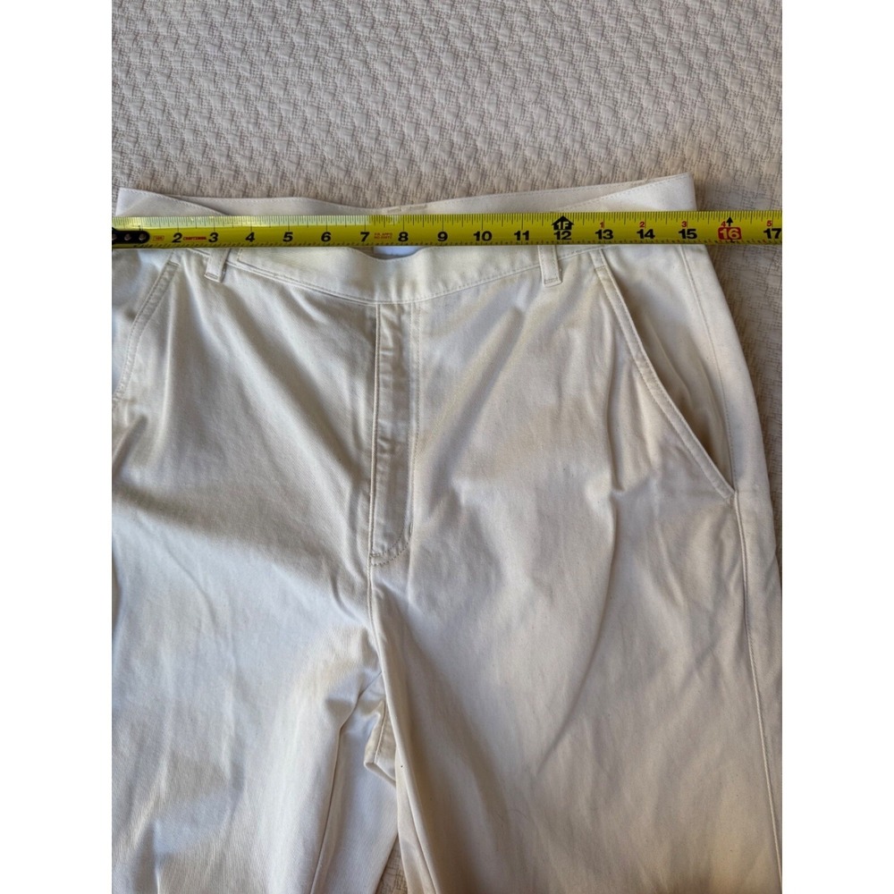 Vintage Liz Claiborne Jean Straight Leg‎ 90s Mom | White Denim | Women's Size 12 - Picture 8 of 10